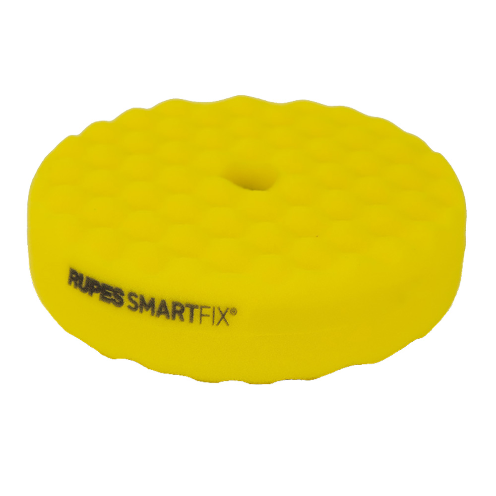 Image 1: RUPES SMARTFIX&reg; Double-Sided Fine Foam Pad - 180mm - Yellow