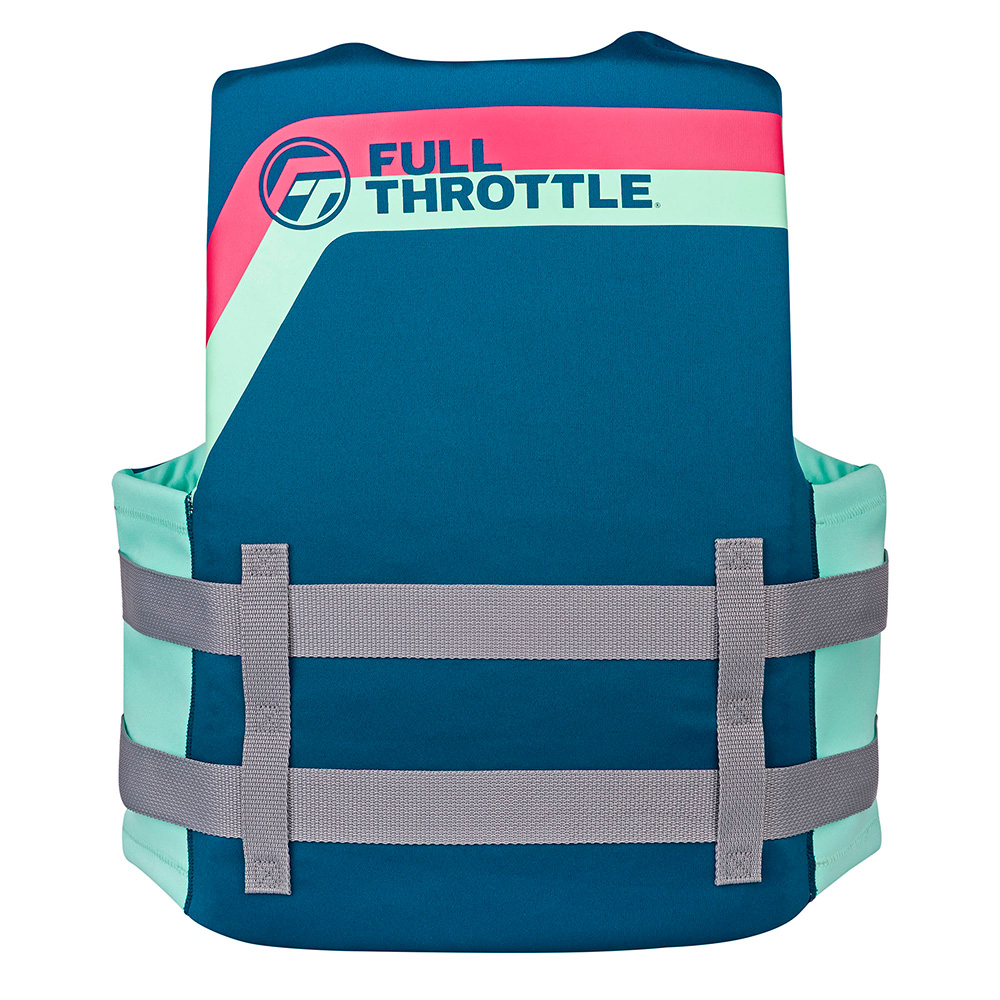 Image 2: Full Throttle Adult Rapid-Dry Life Jacket - L/XL - Aqua