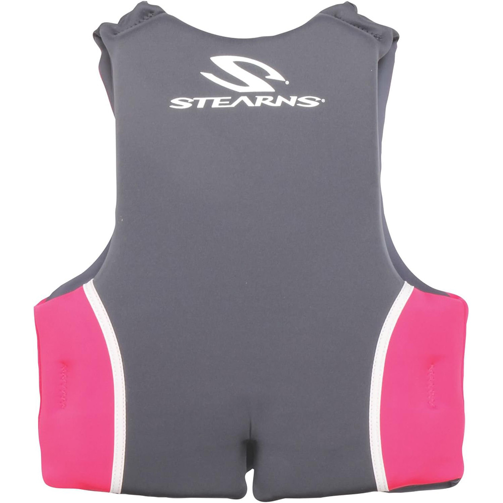 Image 2: Stearns Youth Hydroprene Life Vest - Type III - Pink/Hot Pink - 50-90lbs