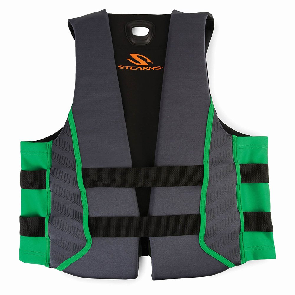 Image 2: Stearns Adult Hydroprene Life Vest - Green - Medium