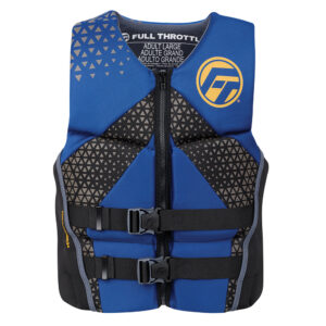 Image 1: Full Throttle Men's Rapid-Dry Flex-Back Life Jacket - XL - Blue/Black