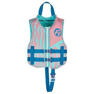 Image 1: Full Throttle Child Rapid Dry Life Jacket - Pink