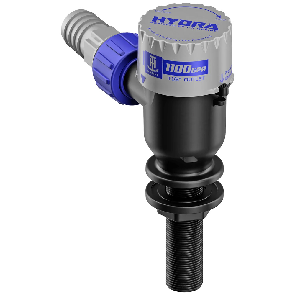 Image 1: T-H Marine HYDRA&trade; Livewell Pump - 1100 GPH - 12V - Long Nozzle