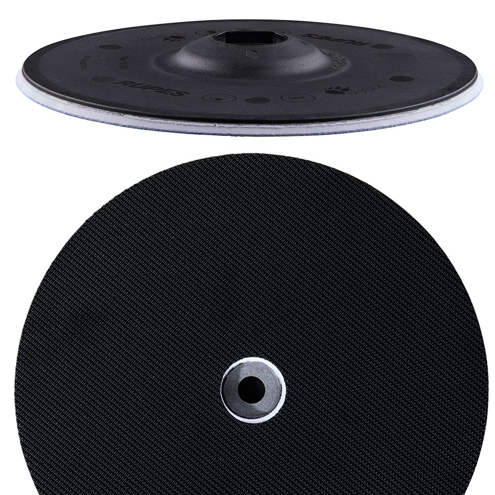 Image 1: RUPES PrecisionPro Backing Plate - 125mm/5" - Velcro M8 Bolt & Shroud Lubricant