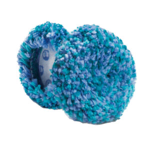 Image 1: Lake Country Marine Blue/Teal Medium Cut Wool Pad - 3" x .75"