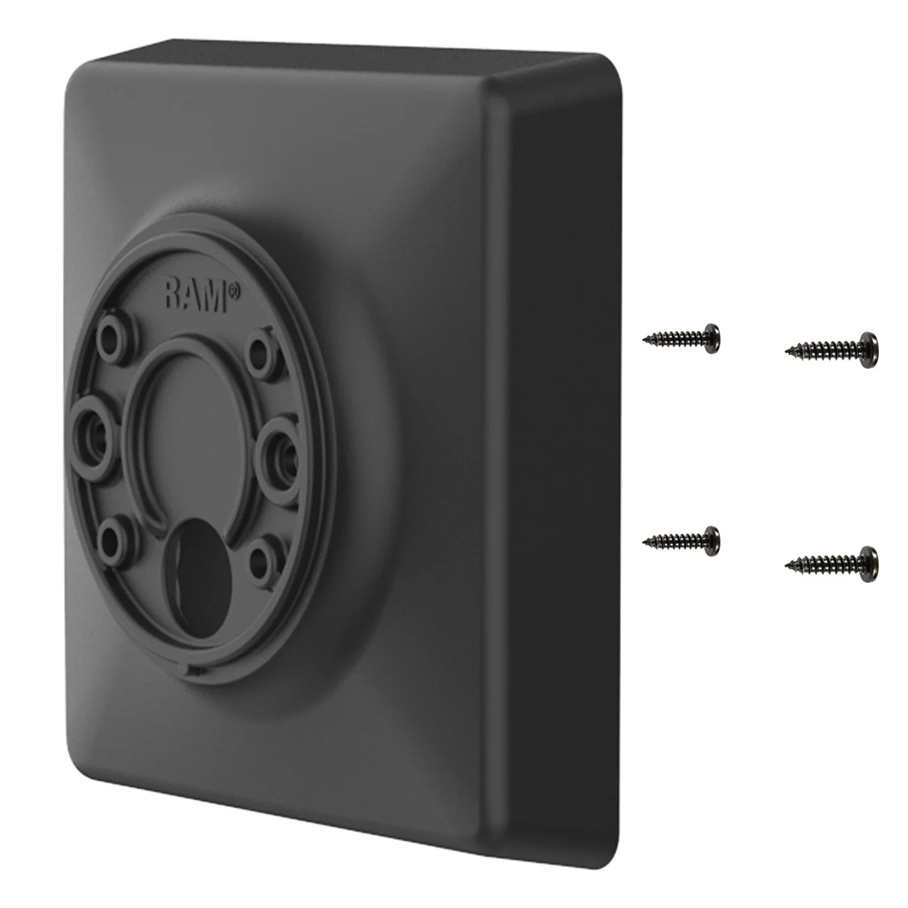 Image 1: Ram Mount RAM® 100mm & 75mm VESA to AMPS Hole Pattern Adapter Plate