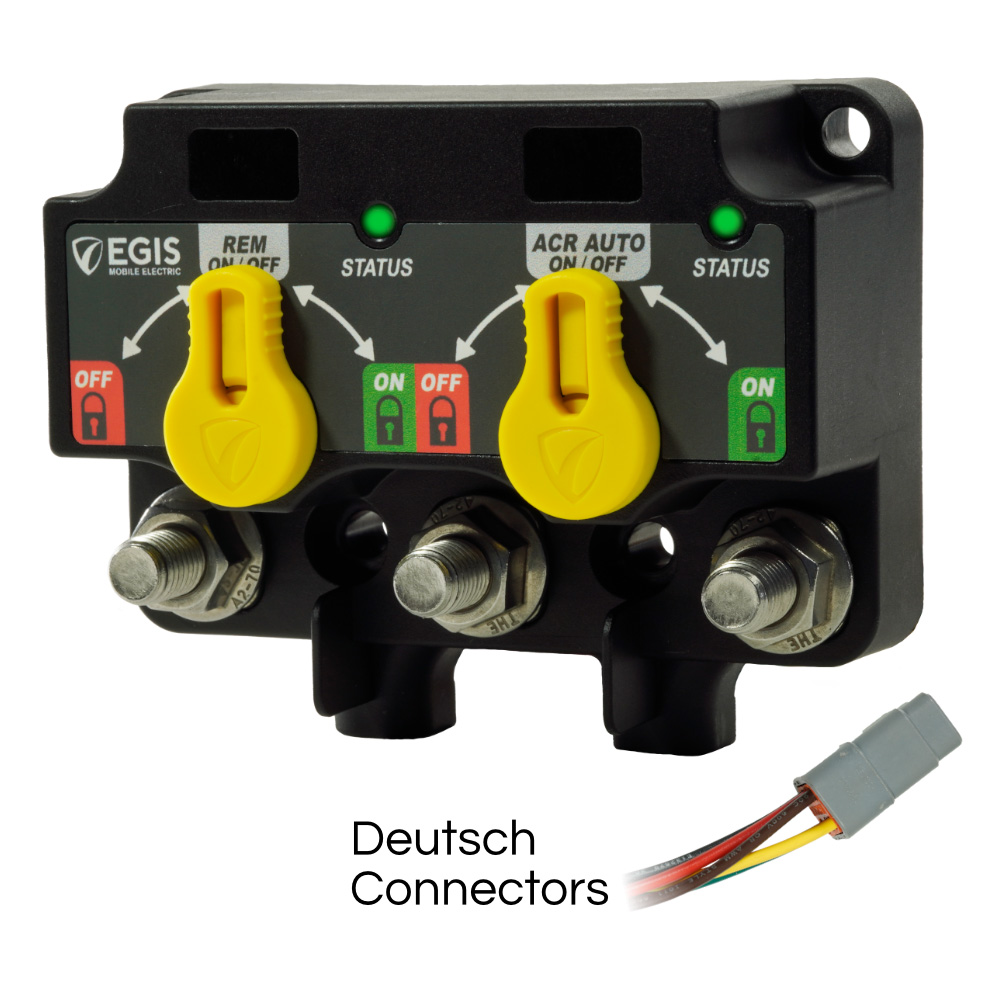 Image 1: Egis XD Flex 1 Dual Relay/ACR w/Knob - 6-Pin DTM Connector