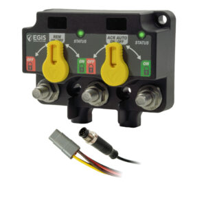 Image 1: Egis XD NMEA 2000 Dual Relay/VSR w/Knobs 8-Pin DT Connector