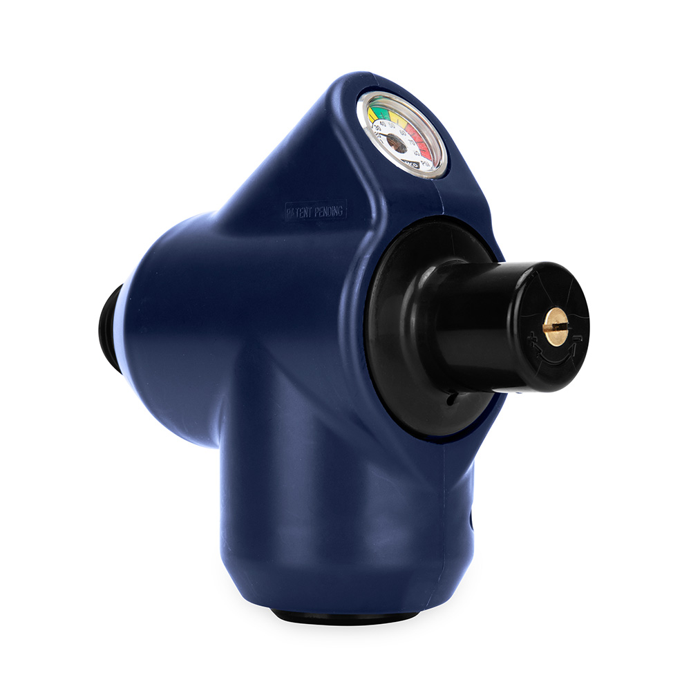 Image 1: Camco 90 Degree Adjustable Water Pressure Regulator w/Gauge