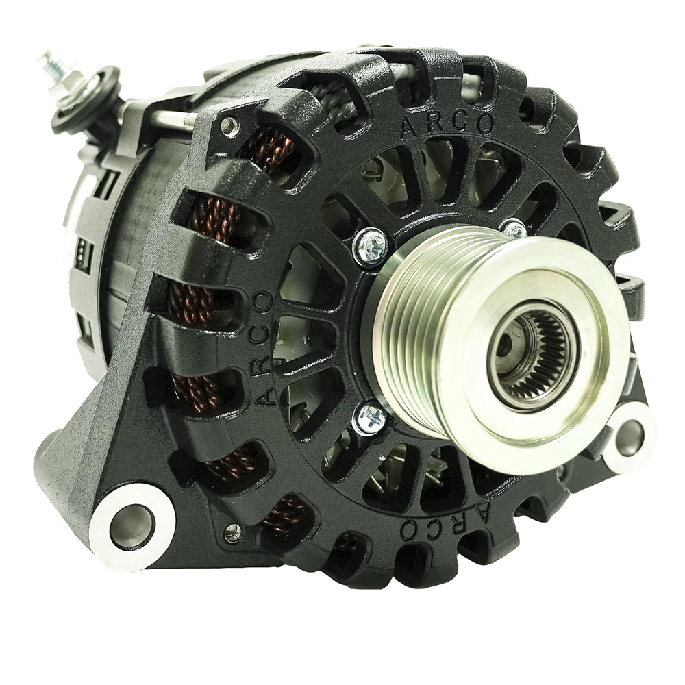 Image 1: ARCO Marine Zeus A8000-48V 8kW Ford Transit Alternator w/Isolated Ground & K6 Pulley