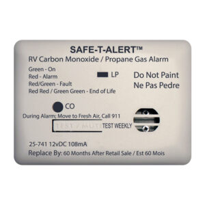 Image 1: Safe-T-Alert 25 Series Surface Mount Dual Carbon Monoxide/Propane Alarm - 12V Hardwire - White