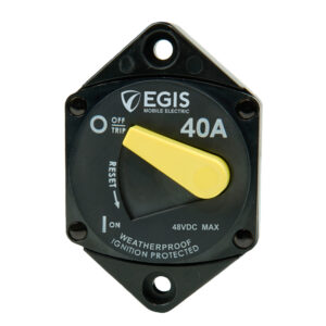 Image 1: Egis 40A Circuit Breaker - 87 Series - Panel Mount