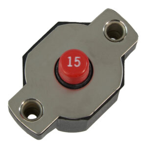 Image 1: Egis 15A Push Button Circuit Breaker - Reset Only