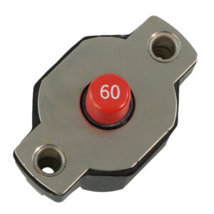 Image 1: Egis 60A Push Button Circuit Breaker - Reset Only