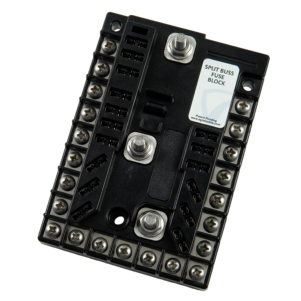 Image 1: Egis Split Buss Fuse Block 13 Circuit + Ground 200A
