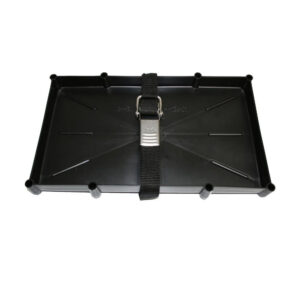 Image 1: T-H Marine 31 Series Battery Holder Tray w/Stainless Buckled Strap