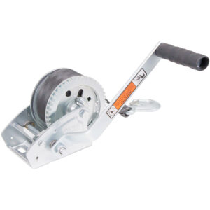Image 1: Load Rite Single-Speed Trailer Winch - 1600lbs