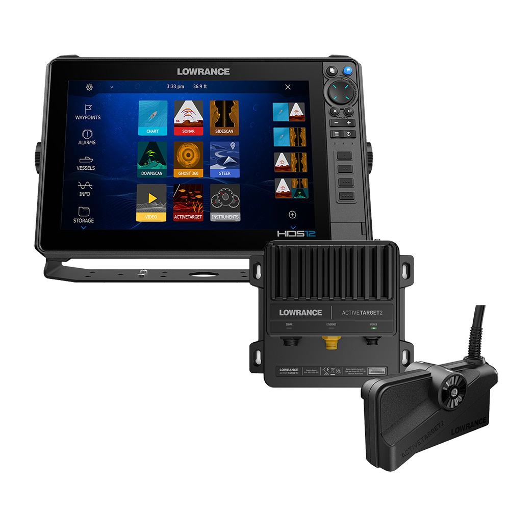 Image 1: Lowrance HDS PRO 12 w/Preloaded C-MAP DISCOVER OnBoard - No Transducer & ActiveTarget® 2 Bundle