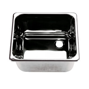 Image 1: Scandvik Rectangular Sink Stainless Steel - Right Side Drain
