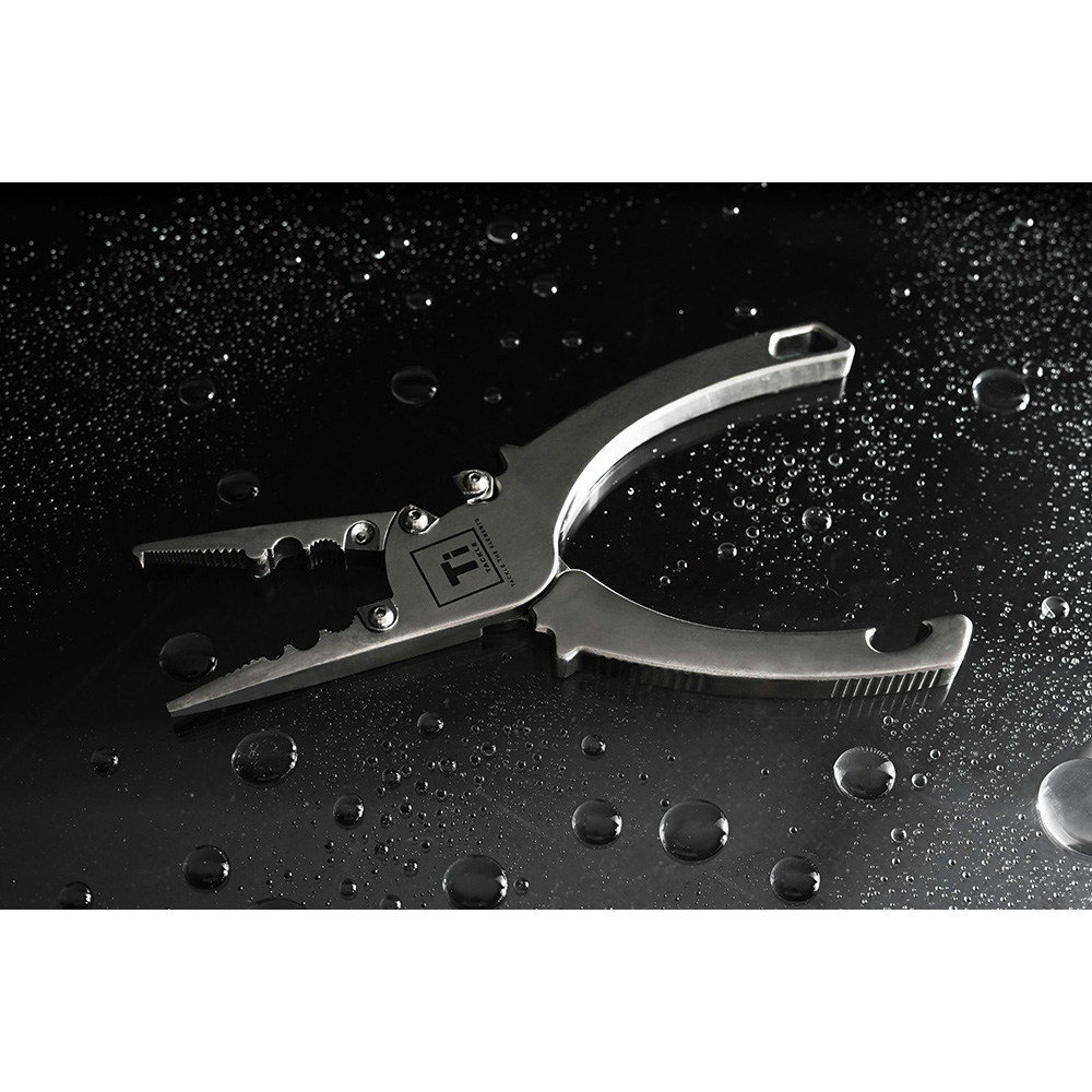 Image 2: Ti-Tackle Titanium Fishing Pliers 7.5" Multi Tool Offshore