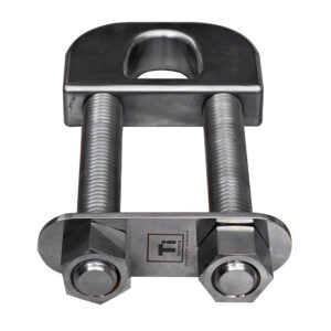 Image 1: Ti-Tackle Titanium Transom D Ring - 6" Long Stud