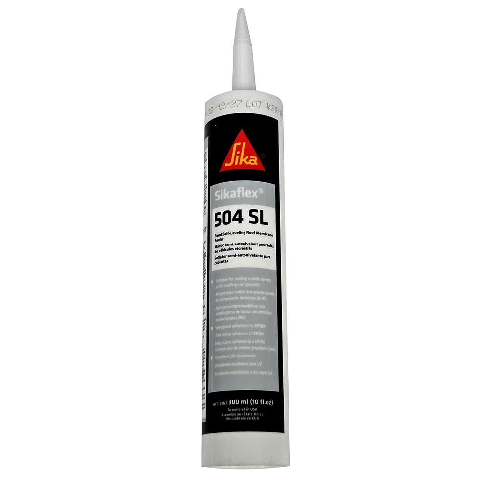 Image 1: Sika Sikaflex&reg;-504 SL Semi Leveling Roof Membrane Sealer - White - 300ml