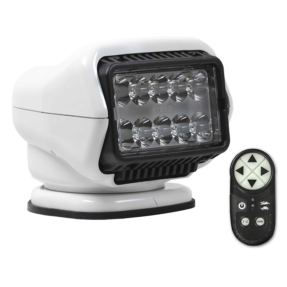 Image 1: Golight Stryker ST Series LED Hybrid Light - Permanent Mount - Handheld Wireless Remote - 12V - White