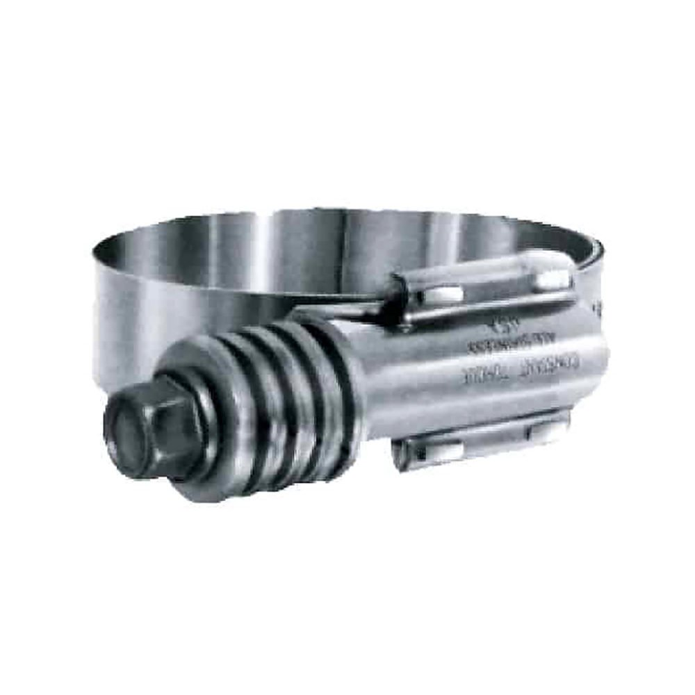 Image 1: Trident Marine Stainless Steel Constant Torque Clamp 5/8" Band, Hose I.D. - 8", Hose O.D. - 8.25” to 9.125”