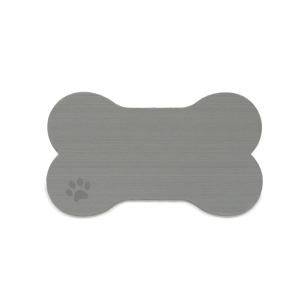 Image 1: SeaDek Dog Bowl Mat - Storm Grey/Black - Medium - 12.5" x 24"