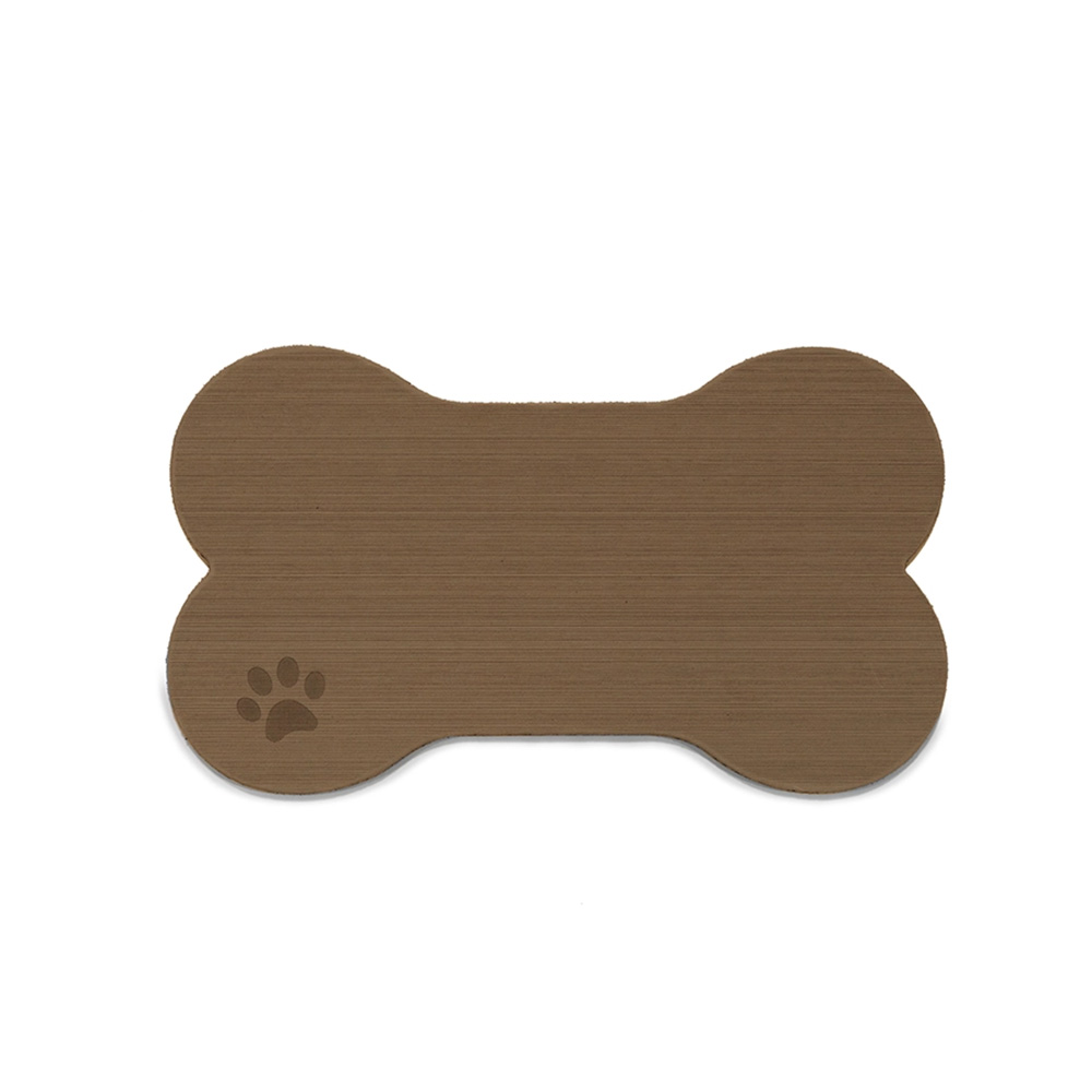 Image 1: SeaDek Dog Bowl Mat - Cappuccino/Black - Medium - 12.5" x 24"