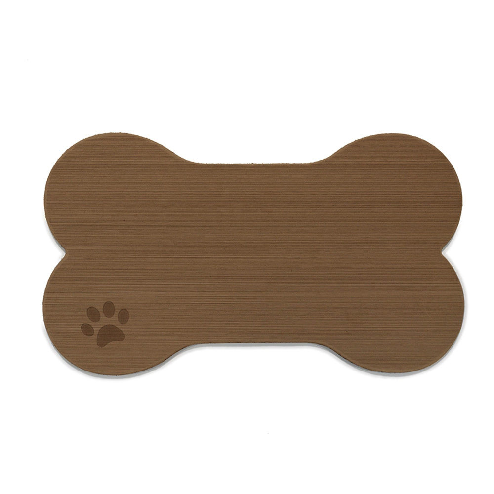 Image 1: SeaDek Dog Bowl Mat - Cappuccino/Black - Large - 16.5" x 29.5"