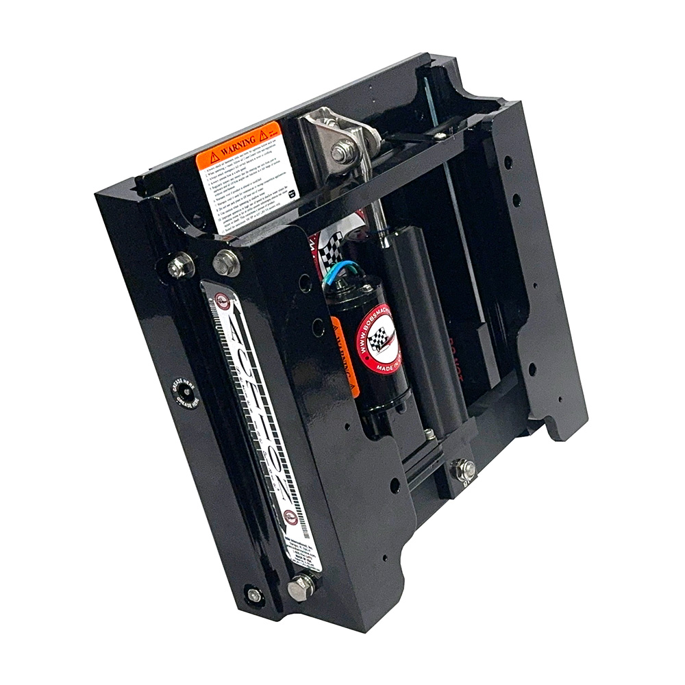 Image 1: Bob's Machine 4" Setback Action Series Hydraulic Jack Plate - Gloss Black