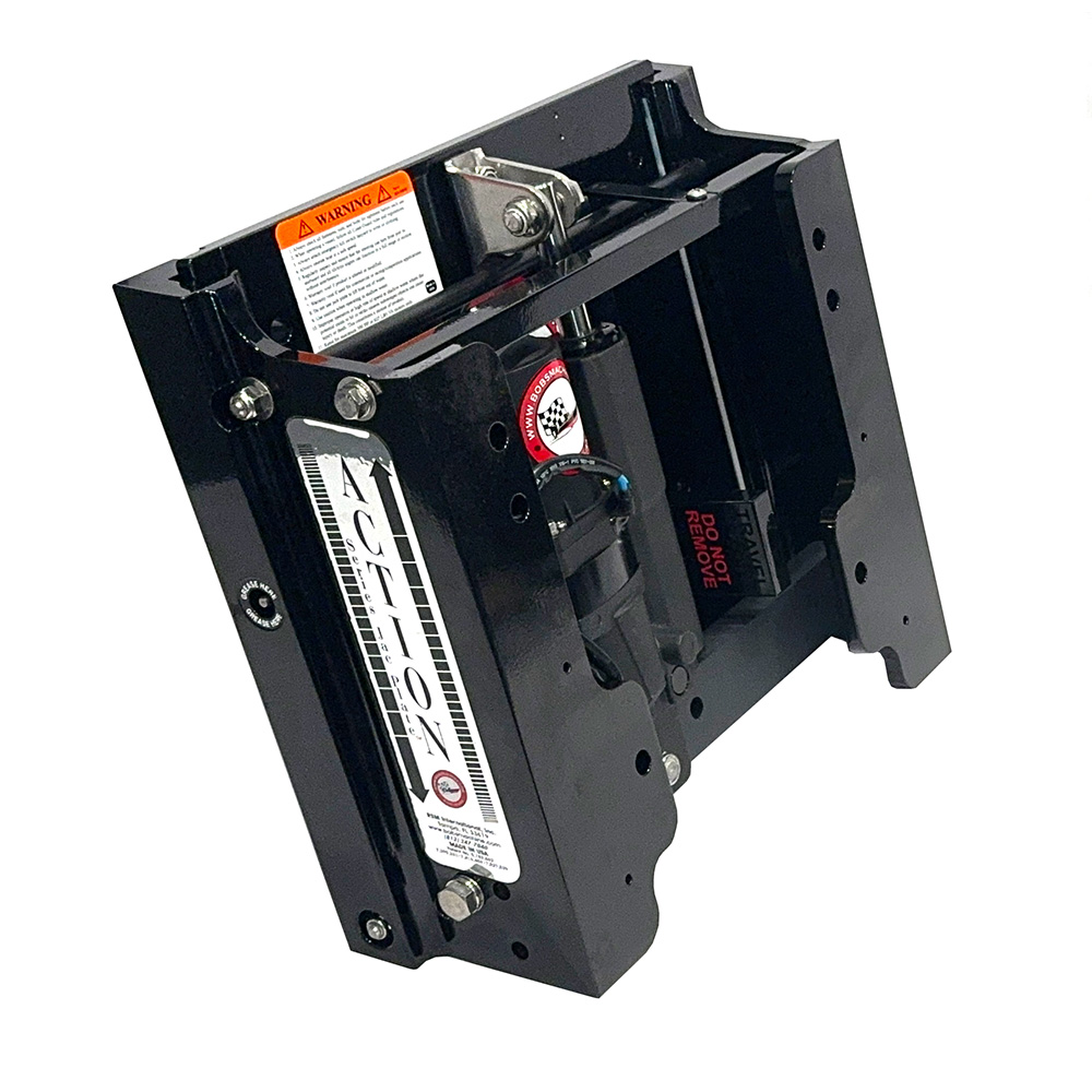 Image 1: Bob's Machine 6" Setback Action Series Hydraulic Jack Plate - Gloss Black