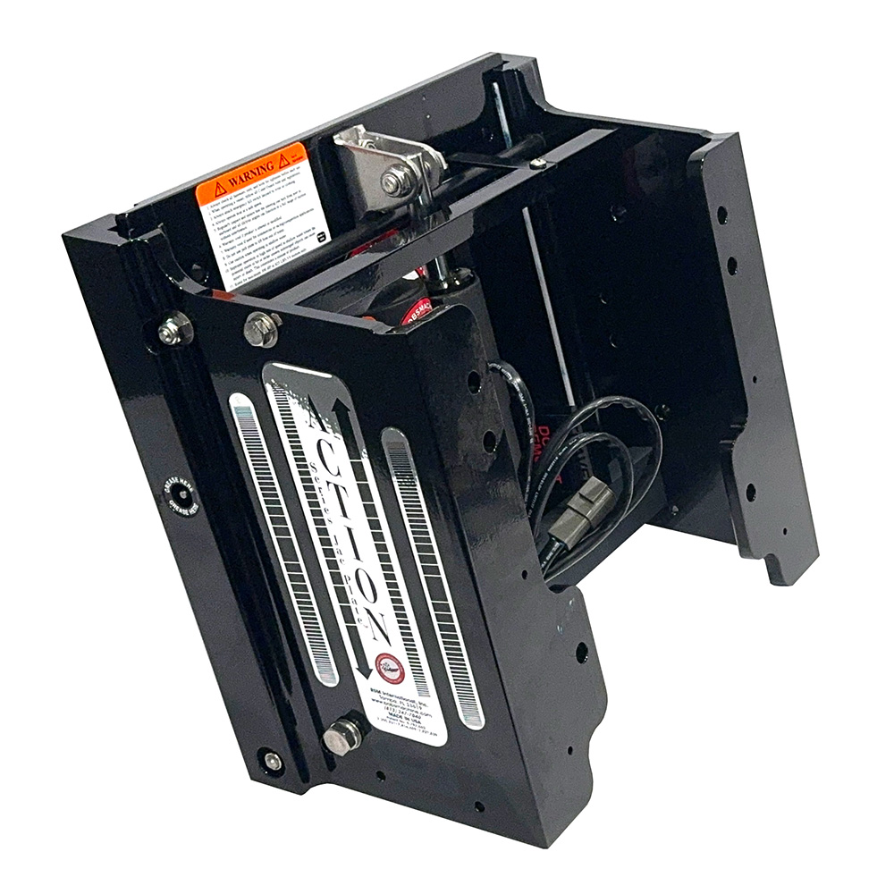 Image 1: Bob's Machine 8" Setback Action Series Hydraulic Jack Plate - Gloss Black