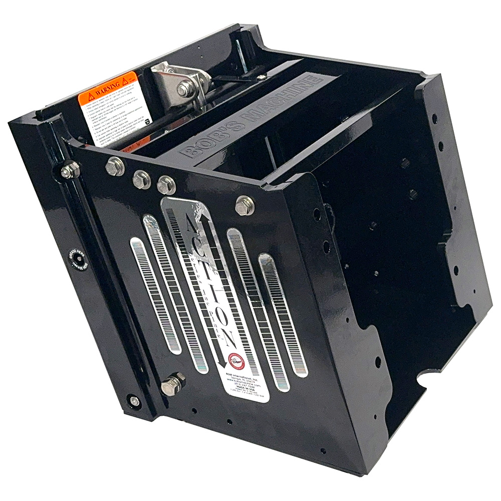 Image 1: Bob's Machine 12" Setback Action Series Hydraulic Jack Plate - Gloss Black