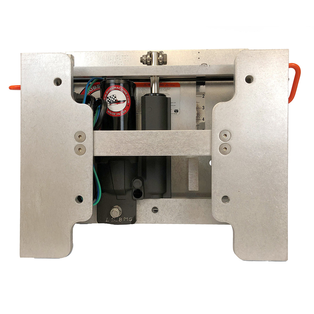 Image 2: Bob's Machine 6″ Hydraulic Action Series Kick-Back Jac - Silver