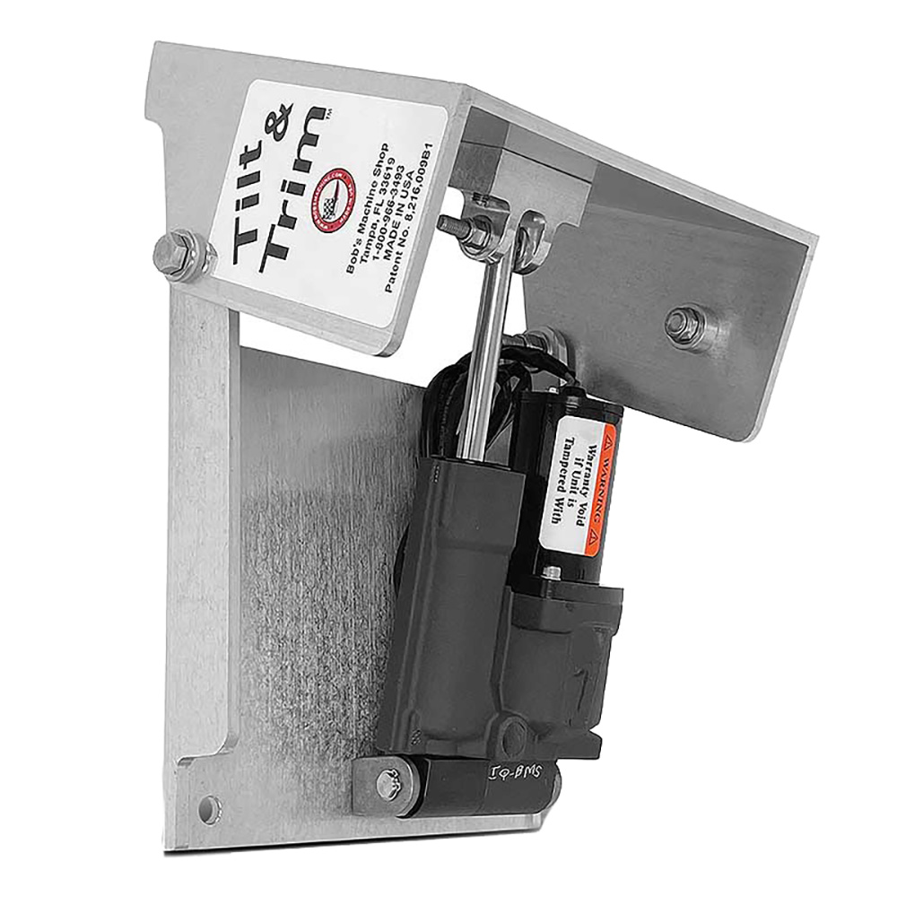 Image 1: Bob's Machine Action Series Tilt & Trim f/Clamp on Motors - Silver - 30HP