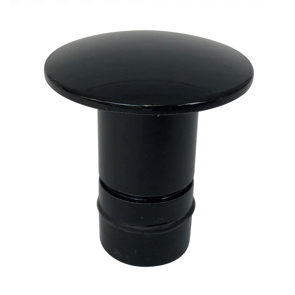 Image 1: Bob's Machine Deck Plug - Pedestal Seat Plug 0.75" Hole- Black