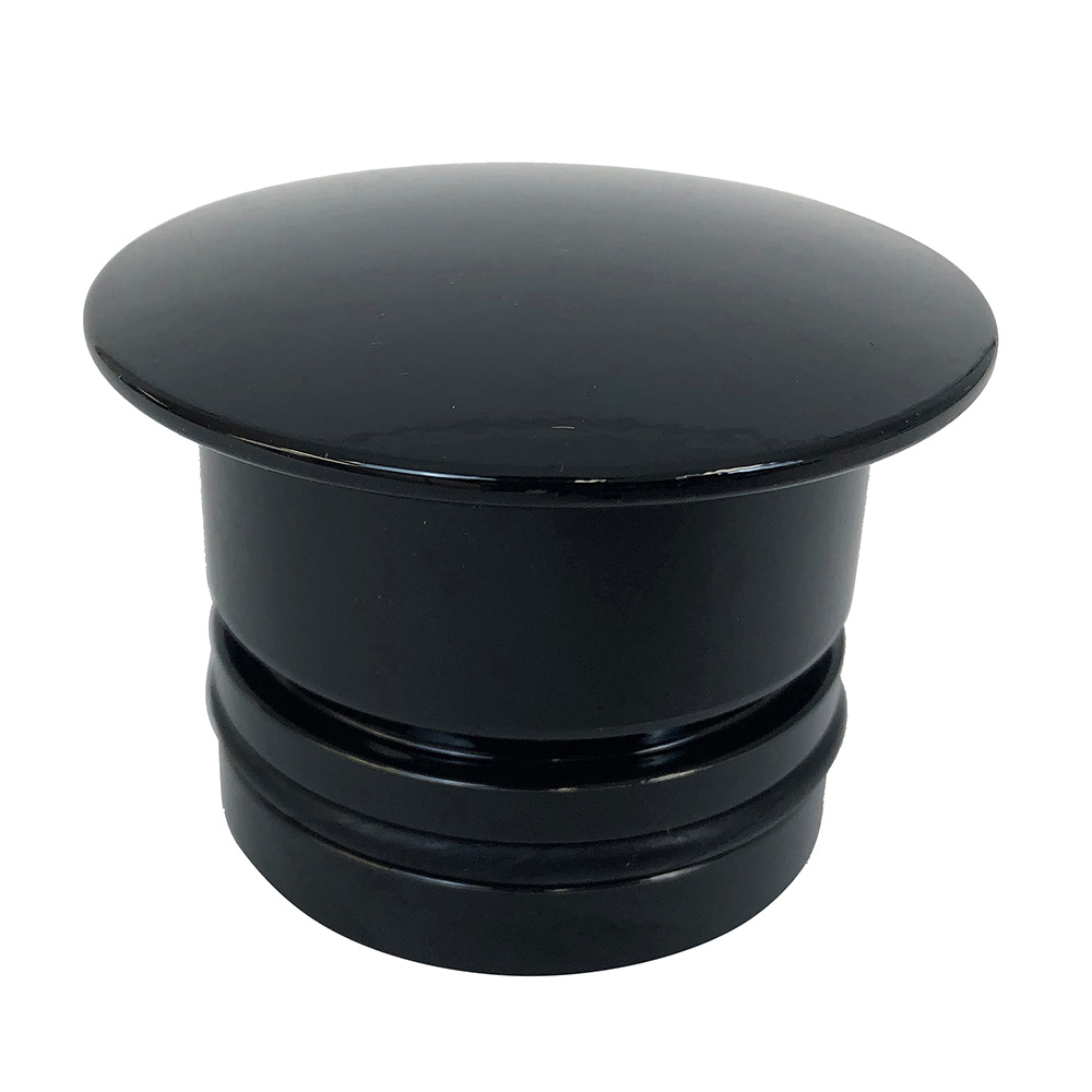 Image 1: Bob's Machine Deck Plug - Pedestal Seat Plug 1.77" Hole - Black