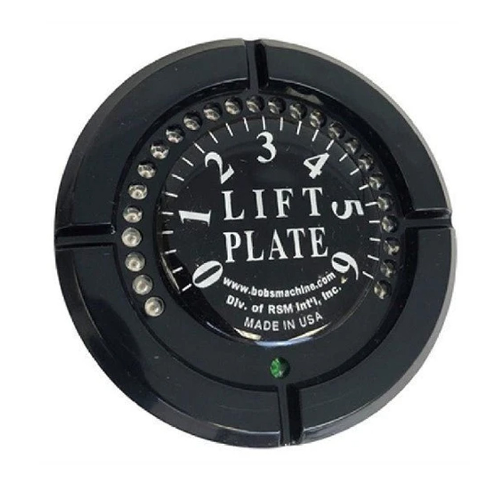 Image 1: Bob's Machine LED Jack Plate Gauge - Black