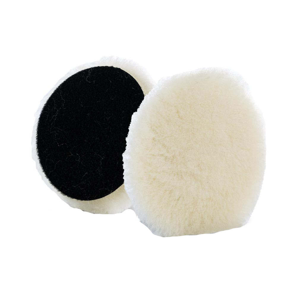 Image 1: Lake Country Extra Cut Low Lint Prewashed Knitted Lambswool Pads 3-1/4" x 1/2" - No Interface