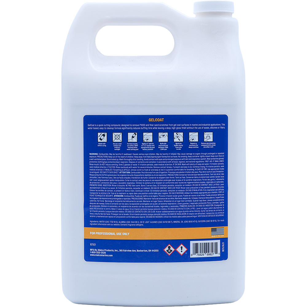 Image 2: Malco GelCoat Compound - 1 Gallon *Case of 4