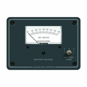 Image 1: Blue Sea 8015 DC Analog Voltmeter w/Panel