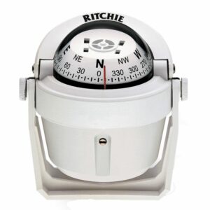 Image 1: Ritchie B-51W Explorer Compass - Bracket Mount - White