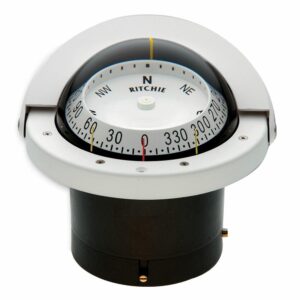Image 1: Ritchie FNW-203 Navigator Compass - Flush Mount - White