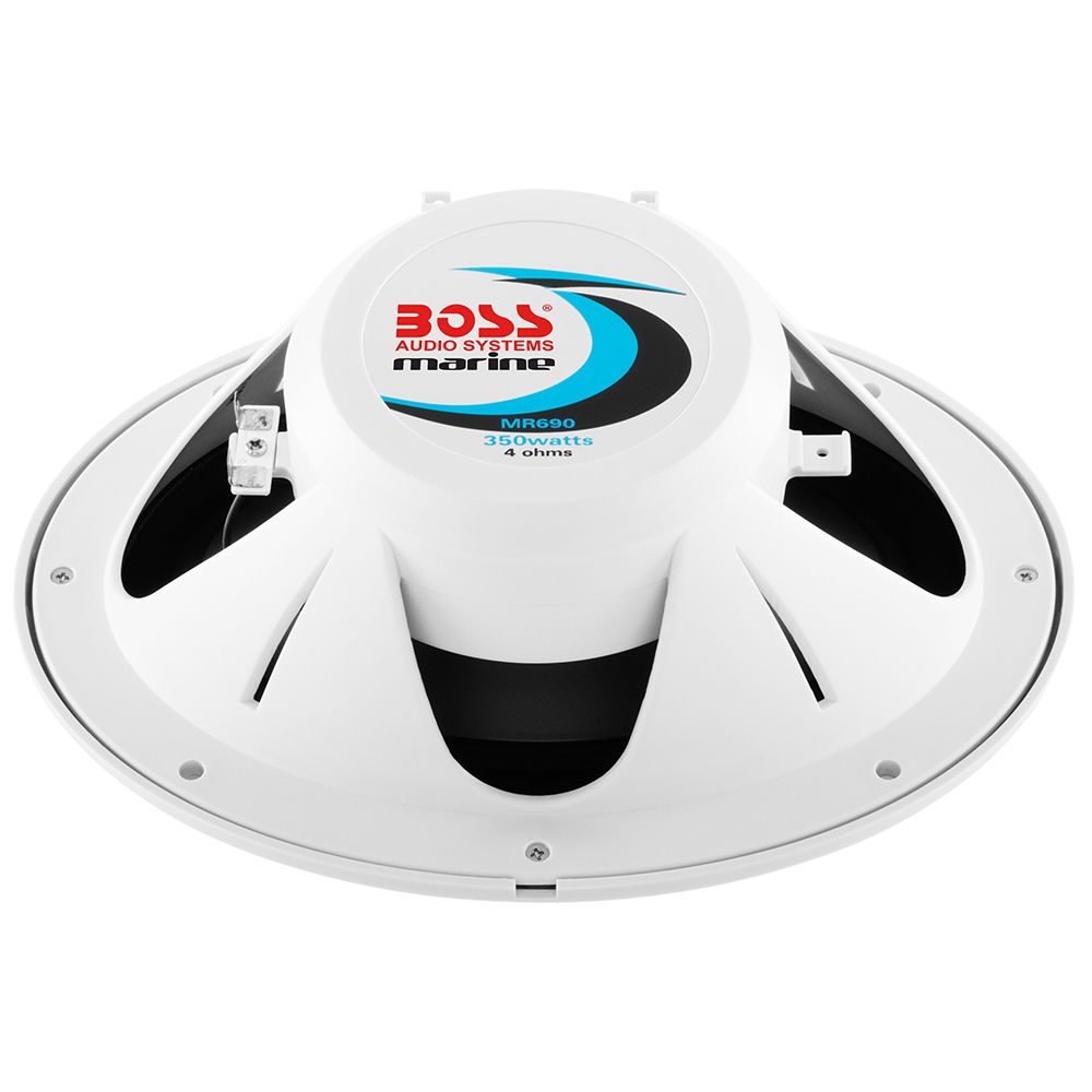 Image 5: Boss Audio 6"x 9" MR690 Oval Speakers - White - 350W