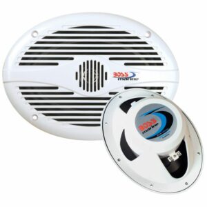 Image 1: Boss Audio 6"x 9" MR690 Oval Speakers - White - 350W