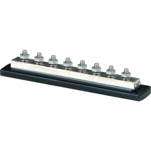 Image 1: Blue Sea 2107 PowerBar 600AMP Cable Connector - 8 x 3/8" 16 Stud Terminal