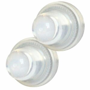 Image 1: Blue Sea 4135 Push Button Reset Only Circuit Breaker Boot - Clear- 2-Pack