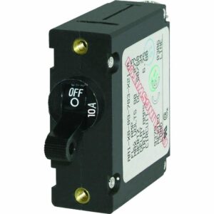 Image 1: Blue Sea 7204 AC / DC Single Pole Magnetic World Circuit Breaker - 10 Amp